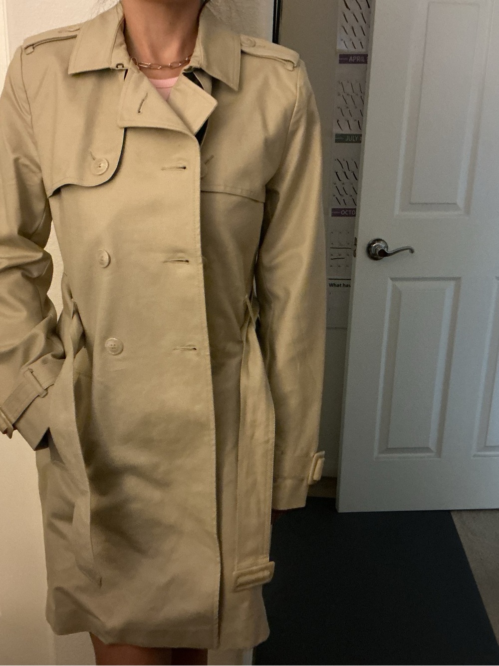 Tommy Hilfiger Khaki Trench Coat